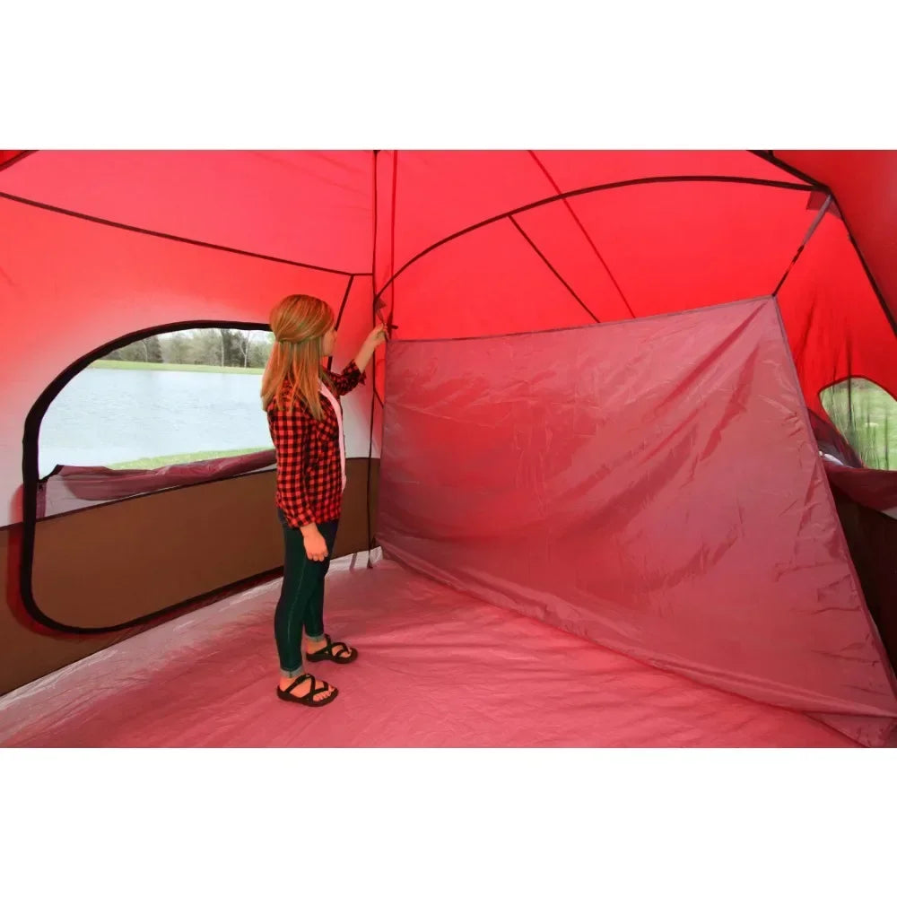 10-Person Family Camping Tent Easy Setup 21 Feet by 15 Feet