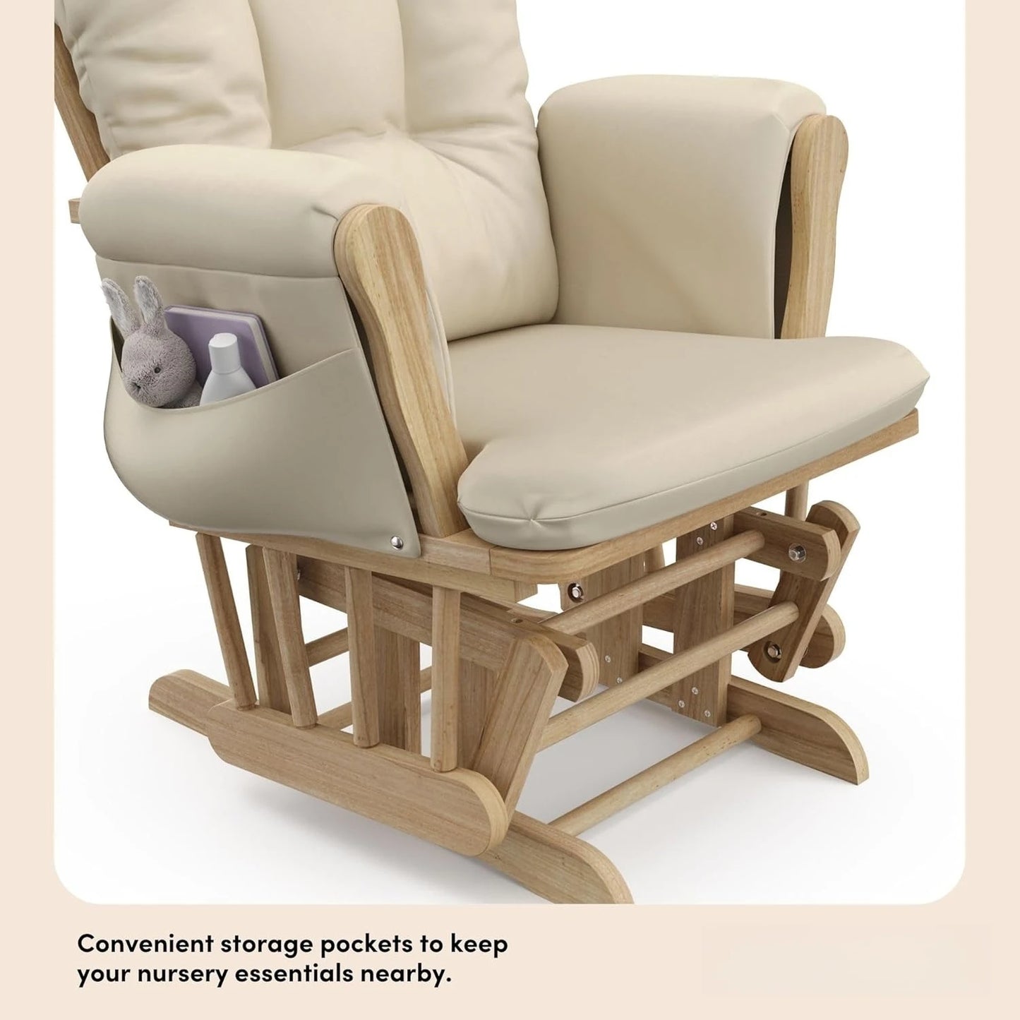 Hign Concerned Hoop Glider And Ottoman Nursery Chair