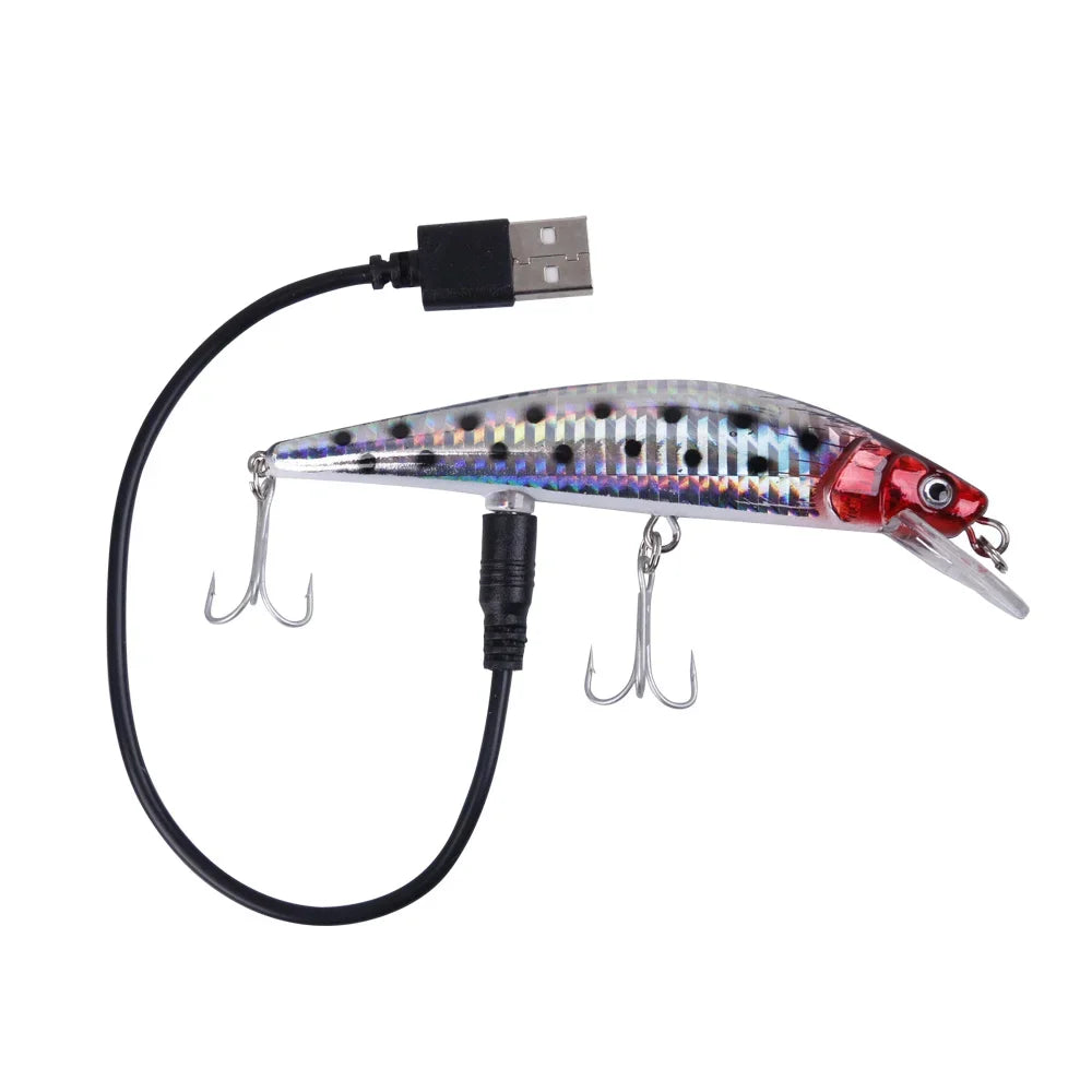 FZCSPEED USB Rechargeable LED Vibrating Fishing Lure