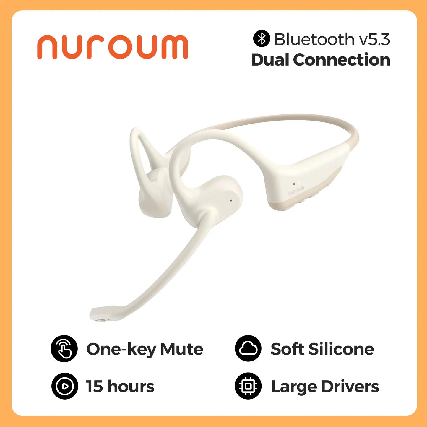 Nearstream Wireless Open Ear Bluetooth 5.3 MultiPoint