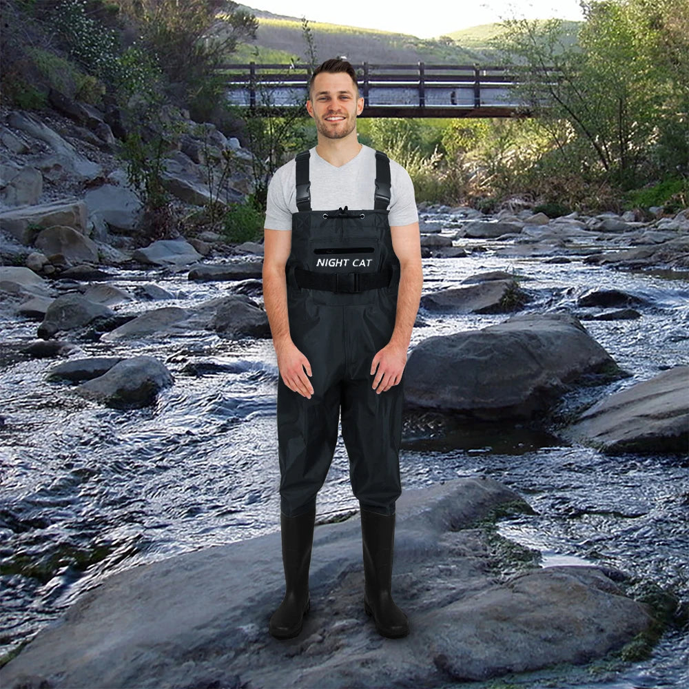 Men Breathable Waterproof Chest Waders Nylon Neoprene
