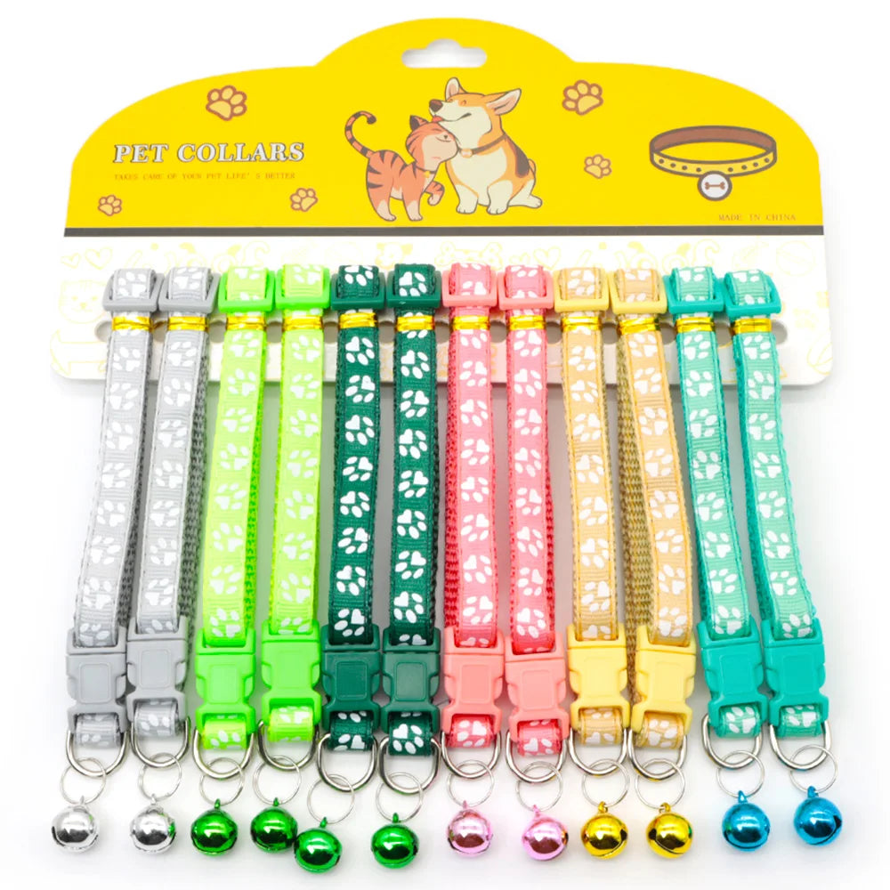 NaHang Nylon Dog Collars With Bell For Cats And Puppies