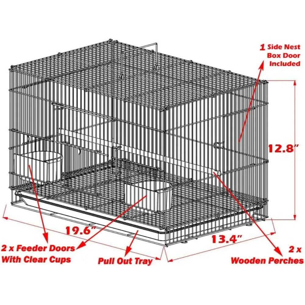 Aviary Breeding Cages – Durable Stainless Steel Design