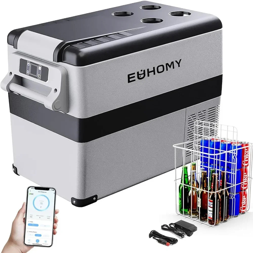 Portable 48QT Car Refrigerator with APP Control for Camping