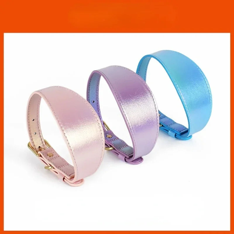 Guangdong Reflective Leather Dog Collar Light Reflecting