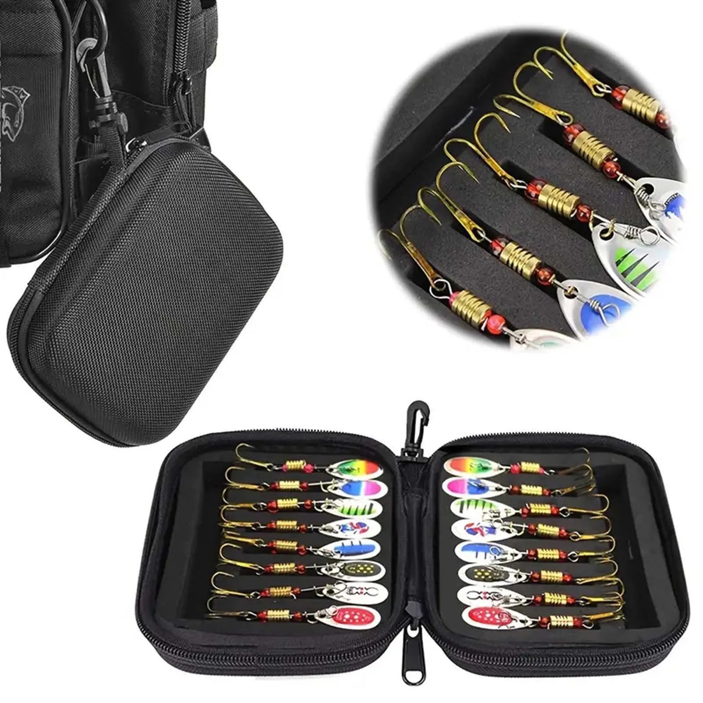 Frolic And Grow Hand Crank Spinnerbait Set with Storage Bag