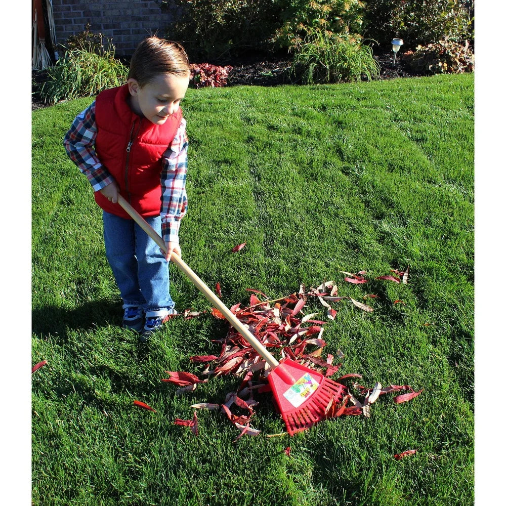 XMSJ Kids Garden Leaf Rake Child Safe Durable Tool