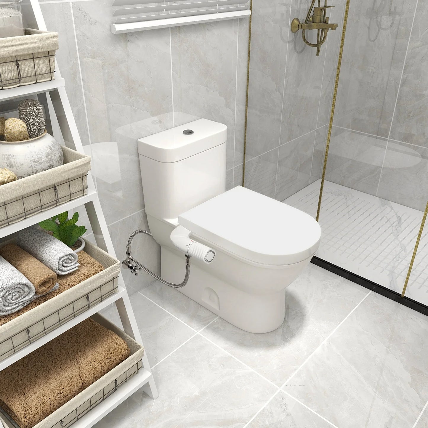 Samodra Dual Nozzle Bidet Brass Inlet Adjustable Pressure