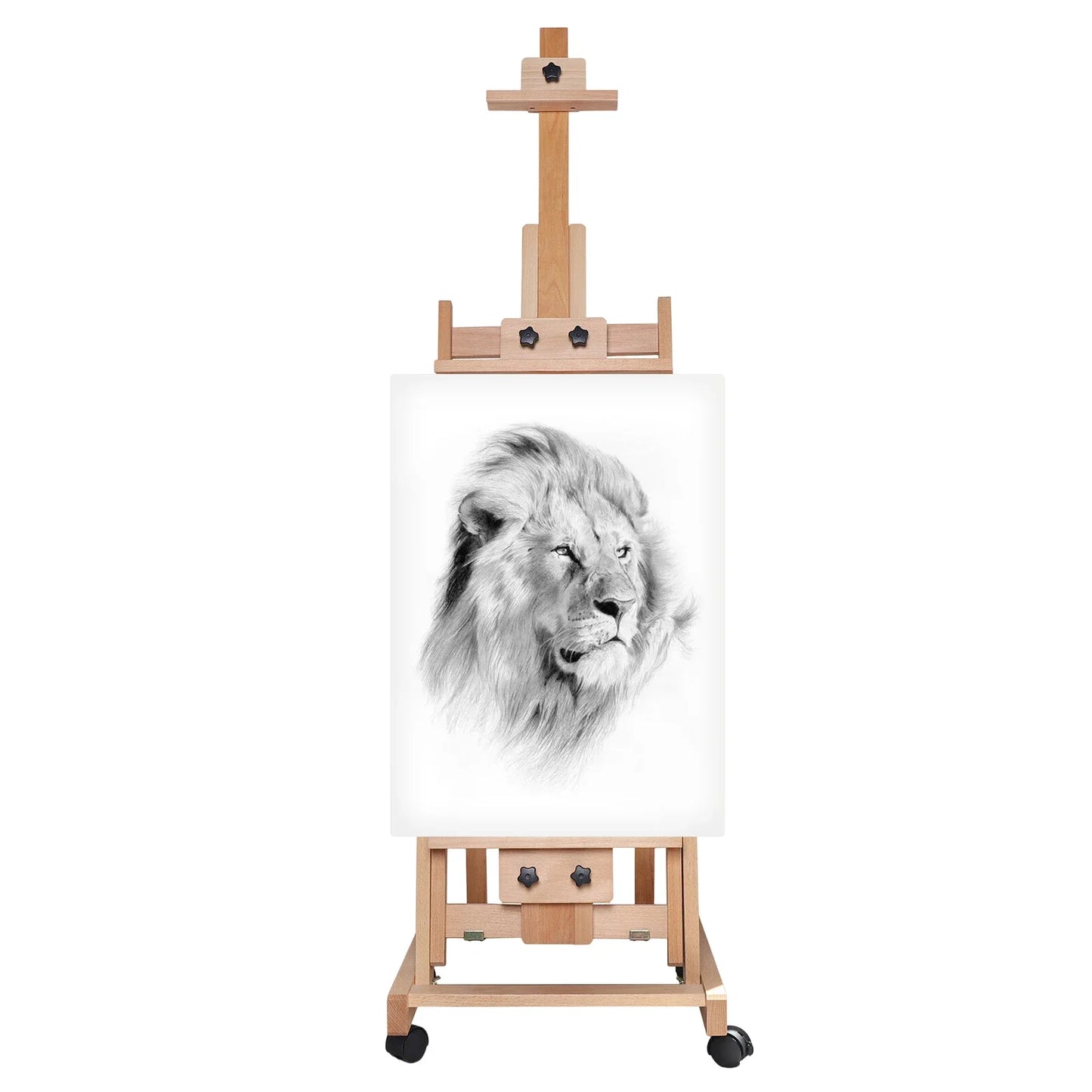Hign-concerned Sketch Easel Heavy-Duty H-Frame Studio