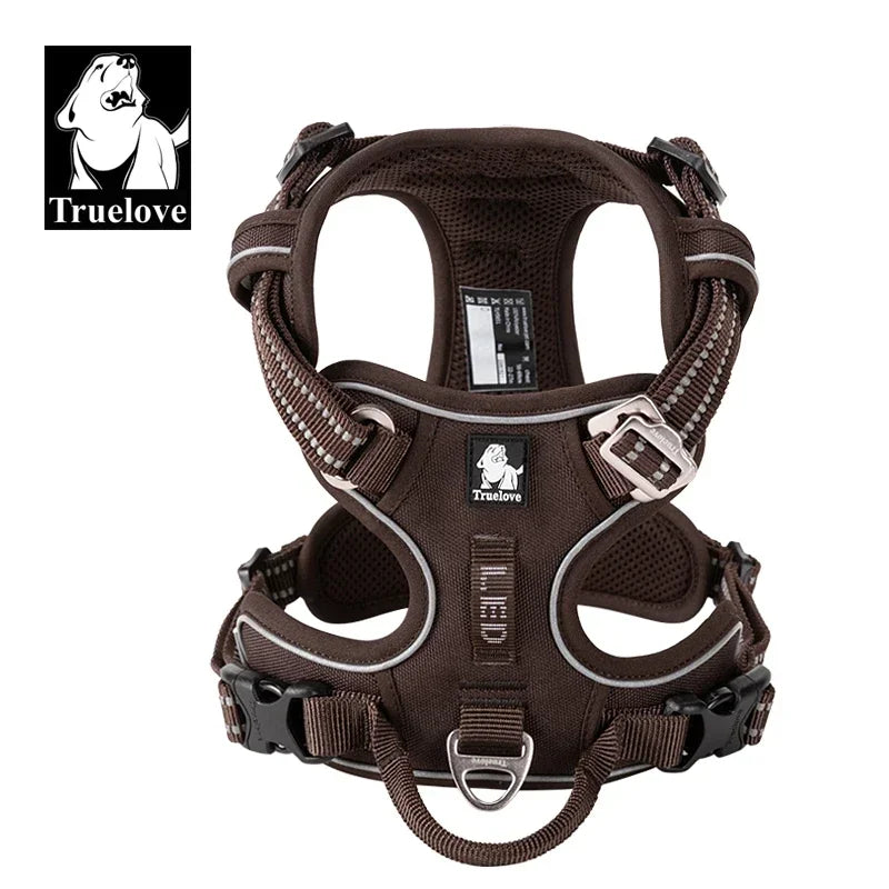 TRUELOVEB Explosion Proof Dog Harness Reflective Nylon