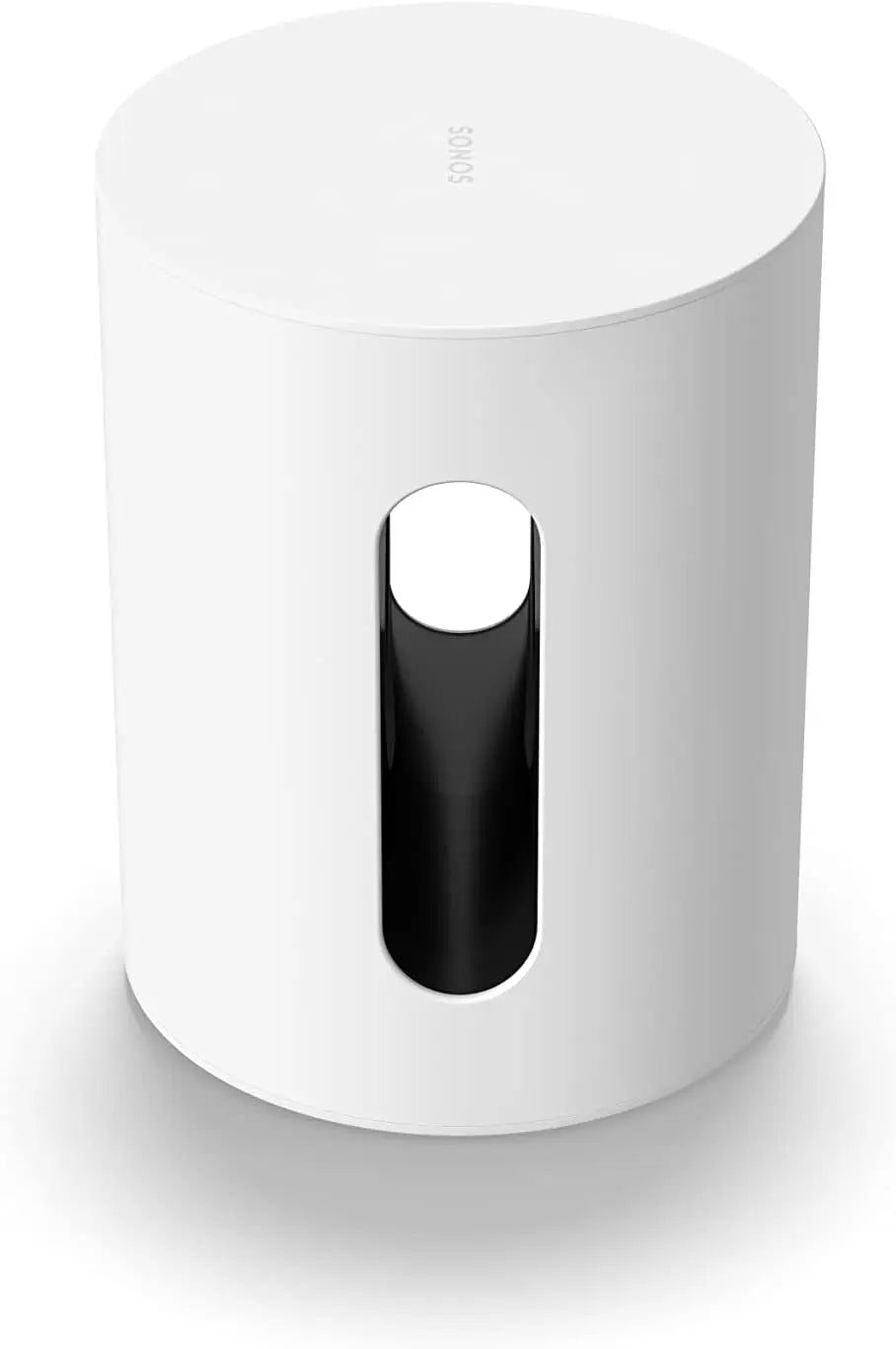 Compact White Wireless Sub Mini Subwoofer for Home Audio