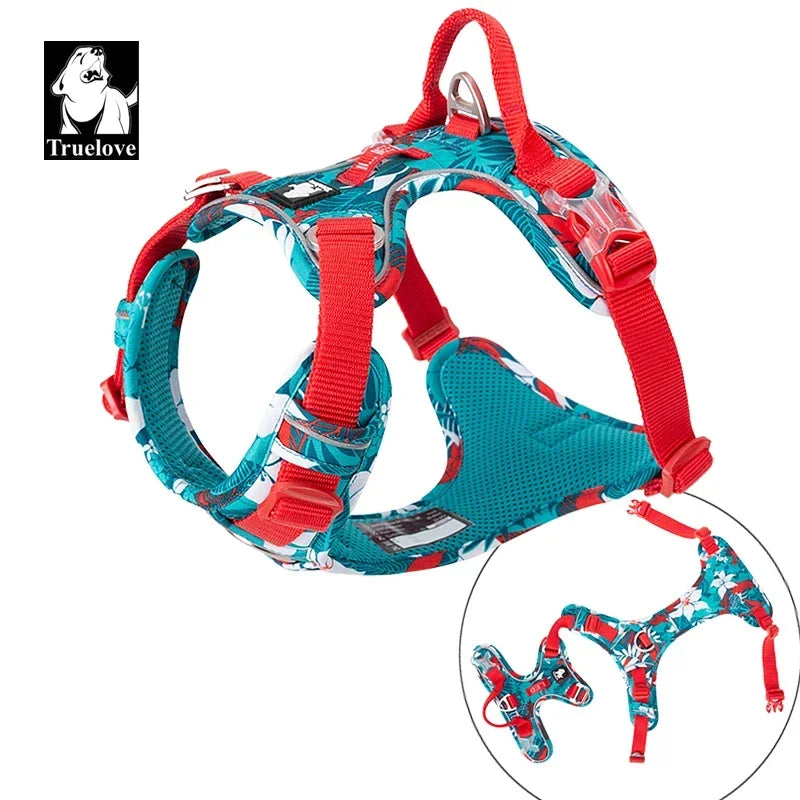 TRUELOVEB Explosion Proof Dog Harness Reflective Nylon