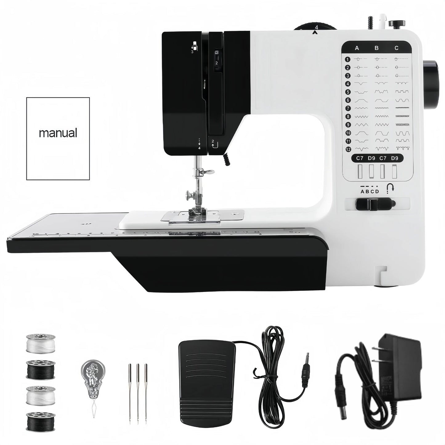 Hign Concerned Mini Sewing Machine With Extension Table