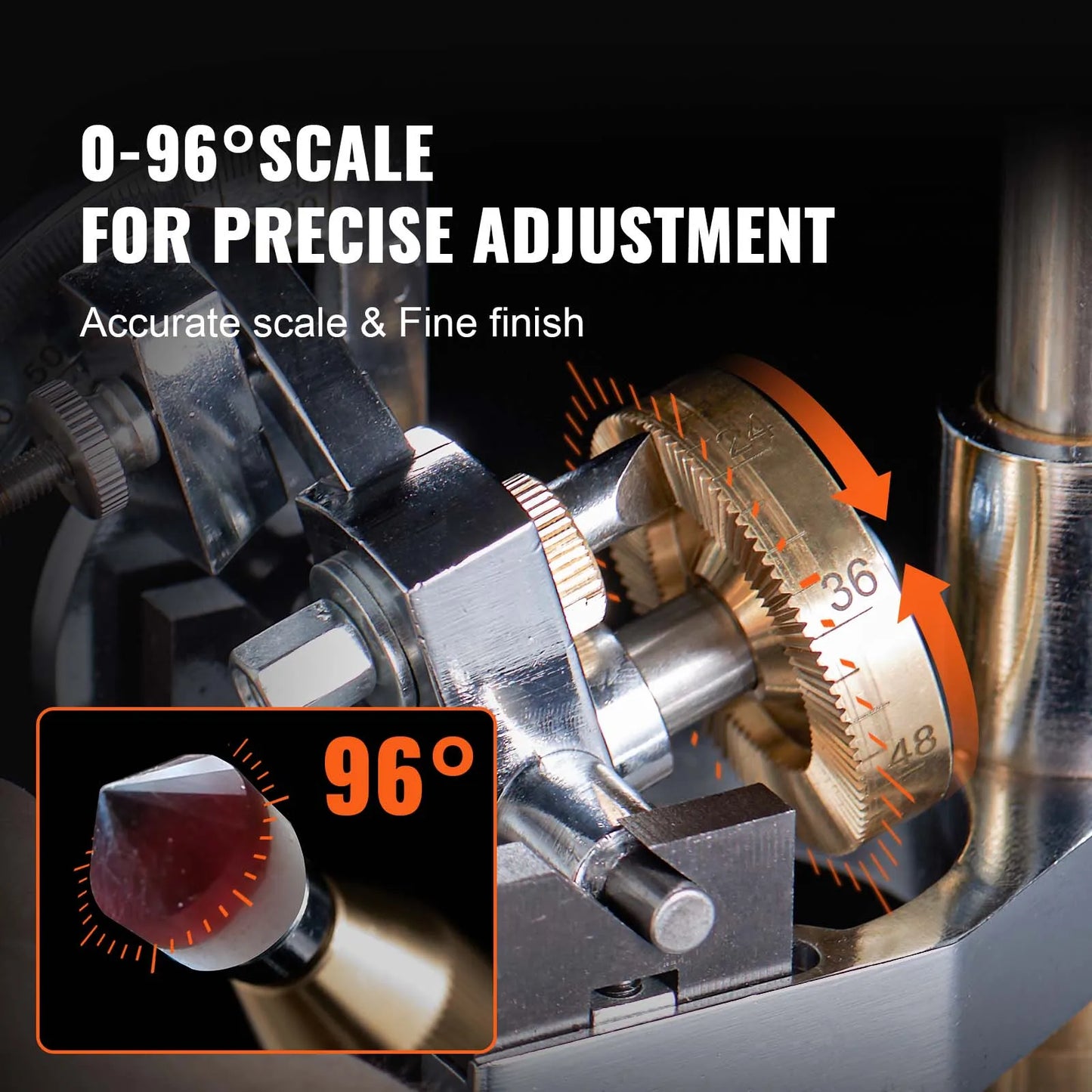 SucceBuy Gem Faceting Machine 180W Jade Grinder Polisher