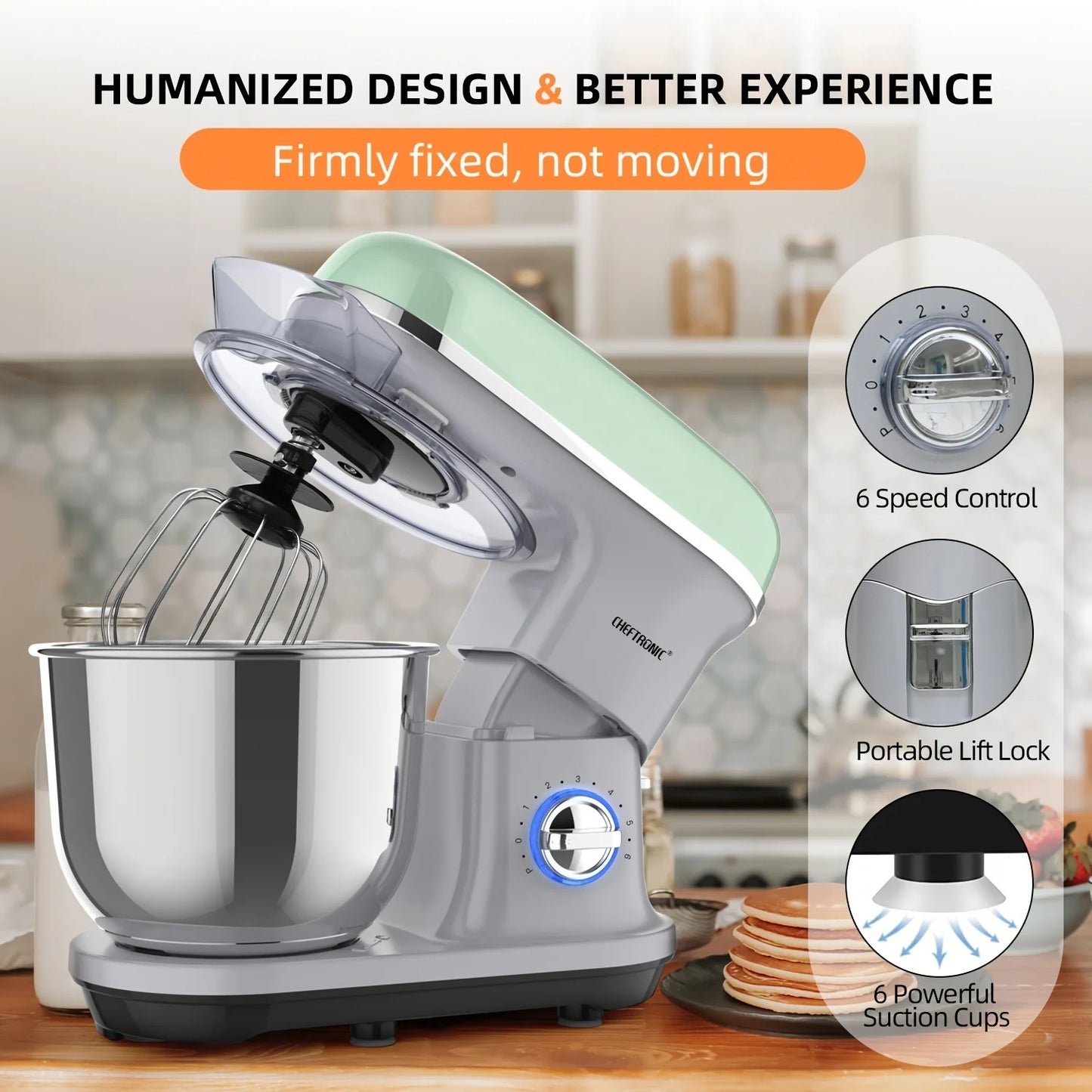 Cheftronic Stand Mixer 5.5QT Tilt-Head Electric Appliance
