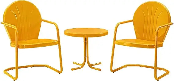 Griffith Retro Metal Bistro Outdoor Chair And Table Set