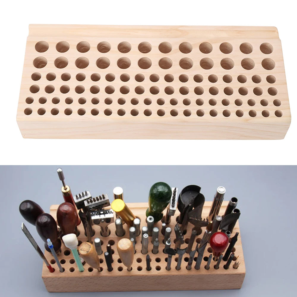 Hign-concerned 98 Hole Leather Carving Tool Storage Box