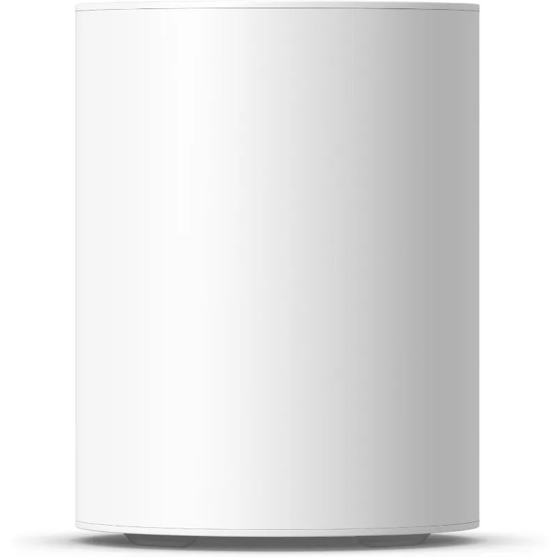 Compact White Wireless Sub Mini Subwoofer for Home Audio