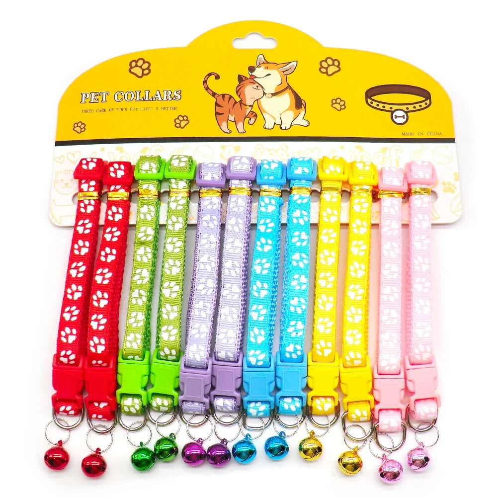 NaHang Nylon Dog Collars With Bell For Cats And Puppies