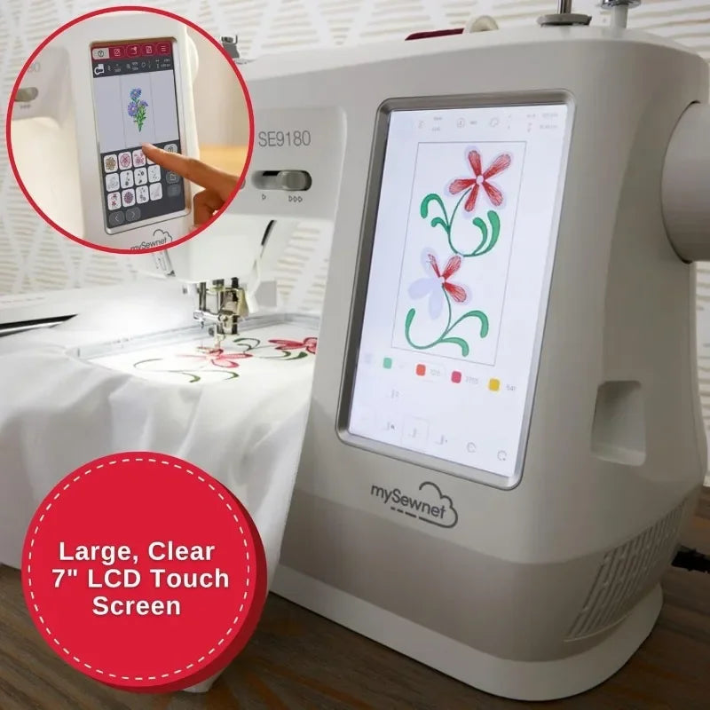 Home SE9180 Sewing and Embroidery Machine with Accessory Kit