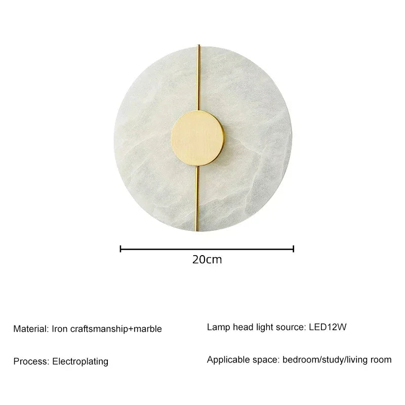 Modern Creative Marble Wall Lamp by NoEnName