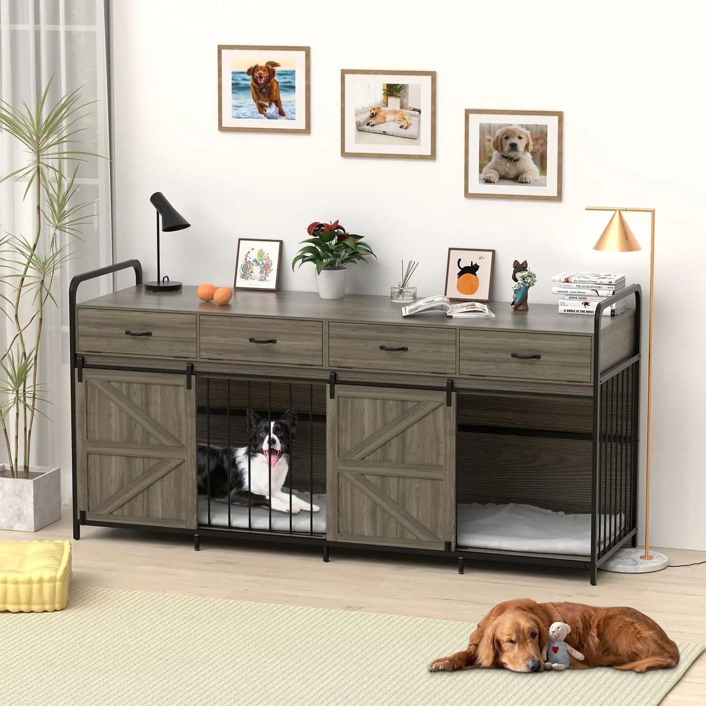 Extra Large Wooden Dog Crate – Ultimate Storage Solution