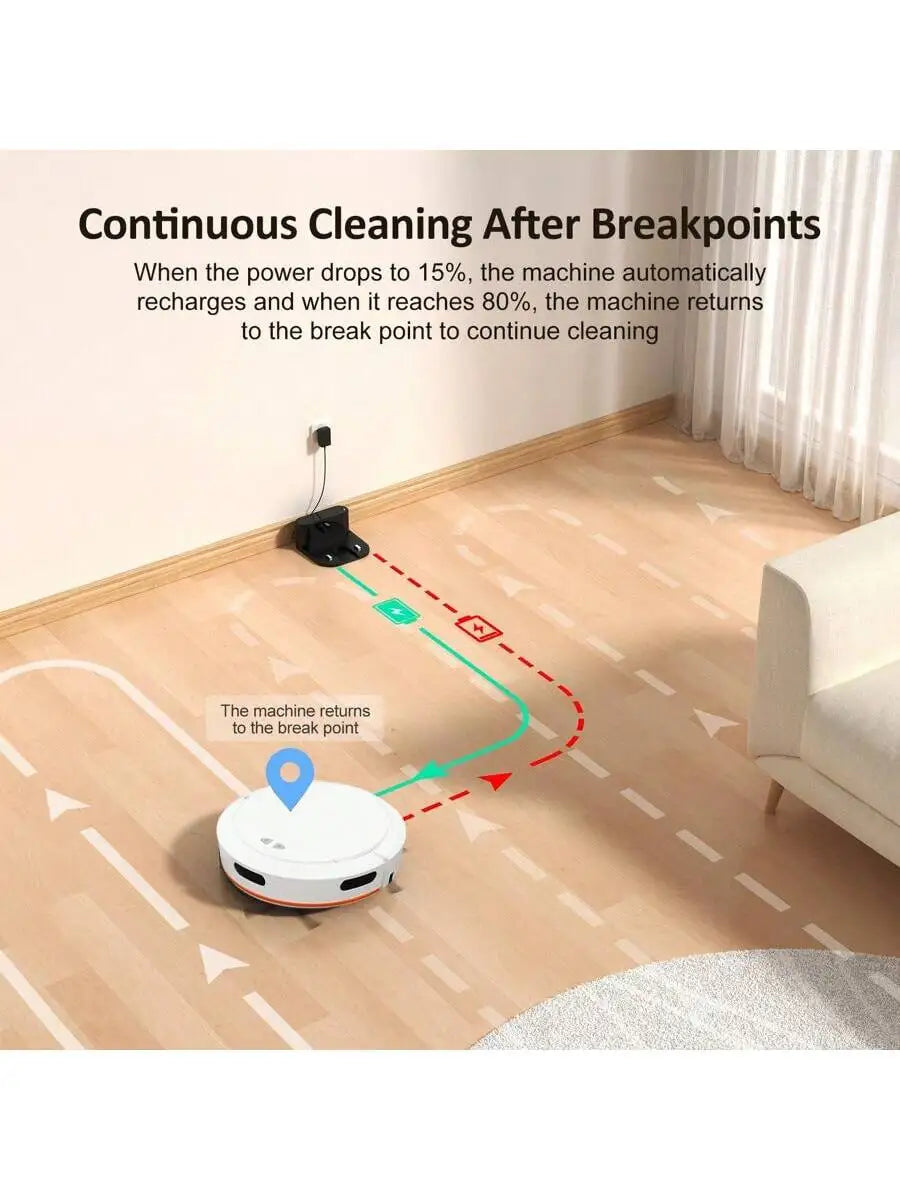 Ruitusi Smart Vacuum Cleaner Robot – Powerful Cleaning Efficiency