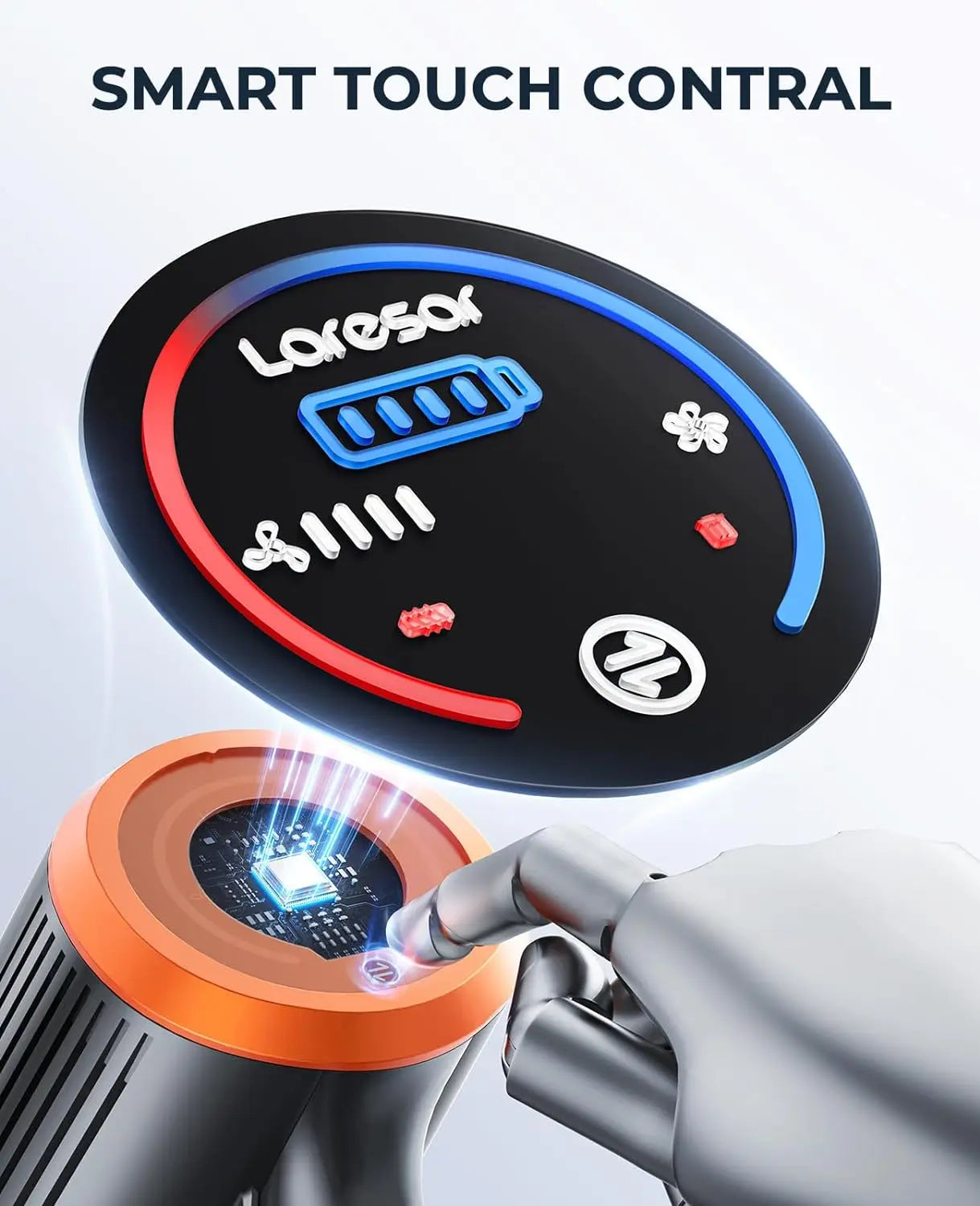 Laresar Elite 8 Cordless Vacuum Cleaner with Touch Screen