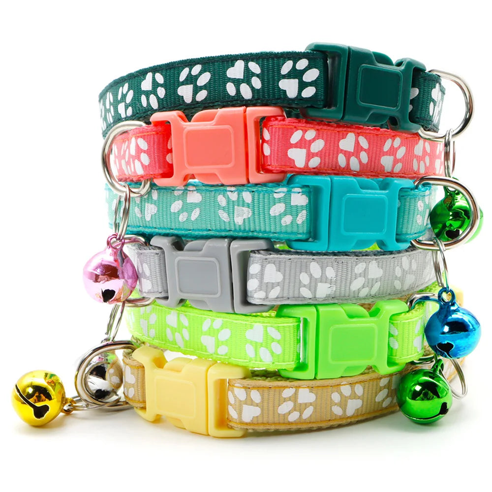 NaHang Nylon Dog Collars With Bell For Cats And Puppies