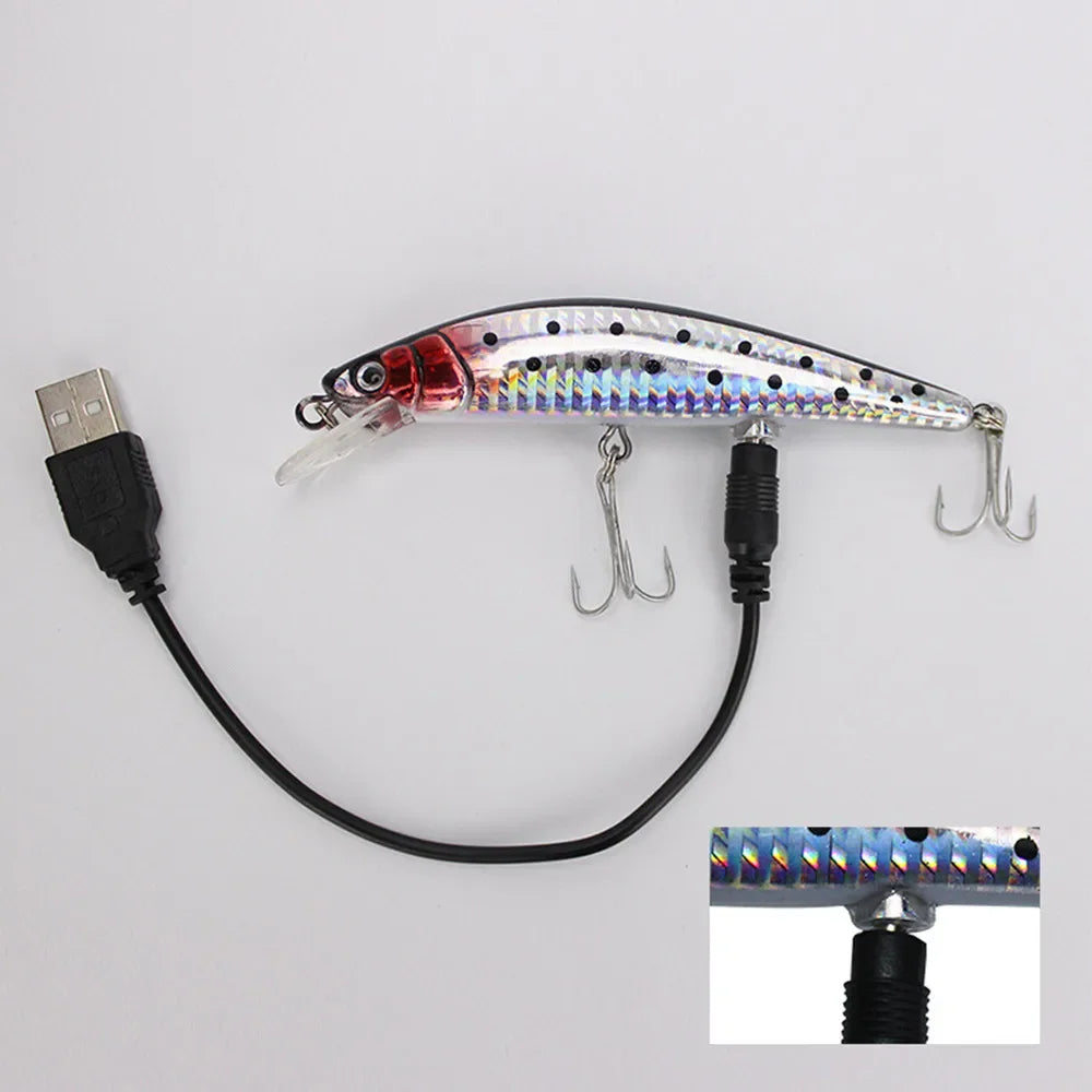 FZCSPEED USB Rechargeable LED Vibrating Fishing Lure