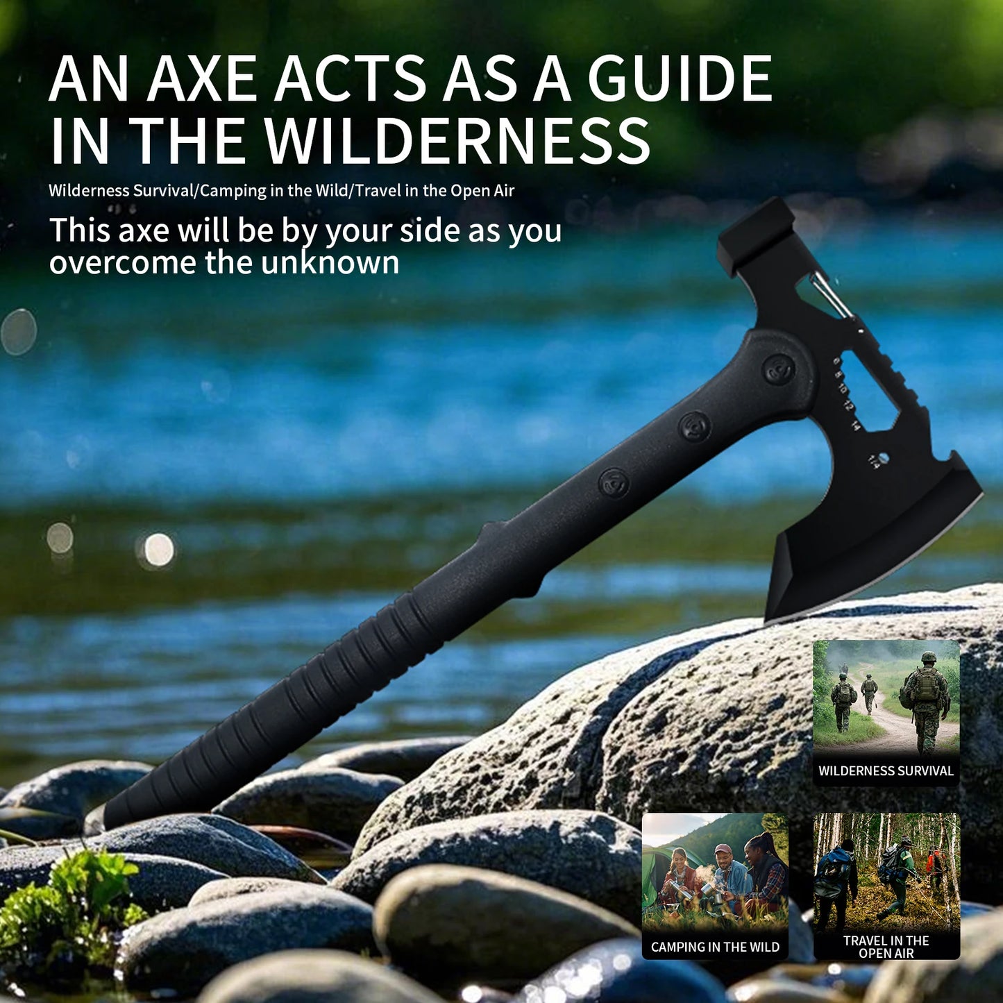 Multifunctional Outdoor Camping Axe Portable Survival Tool