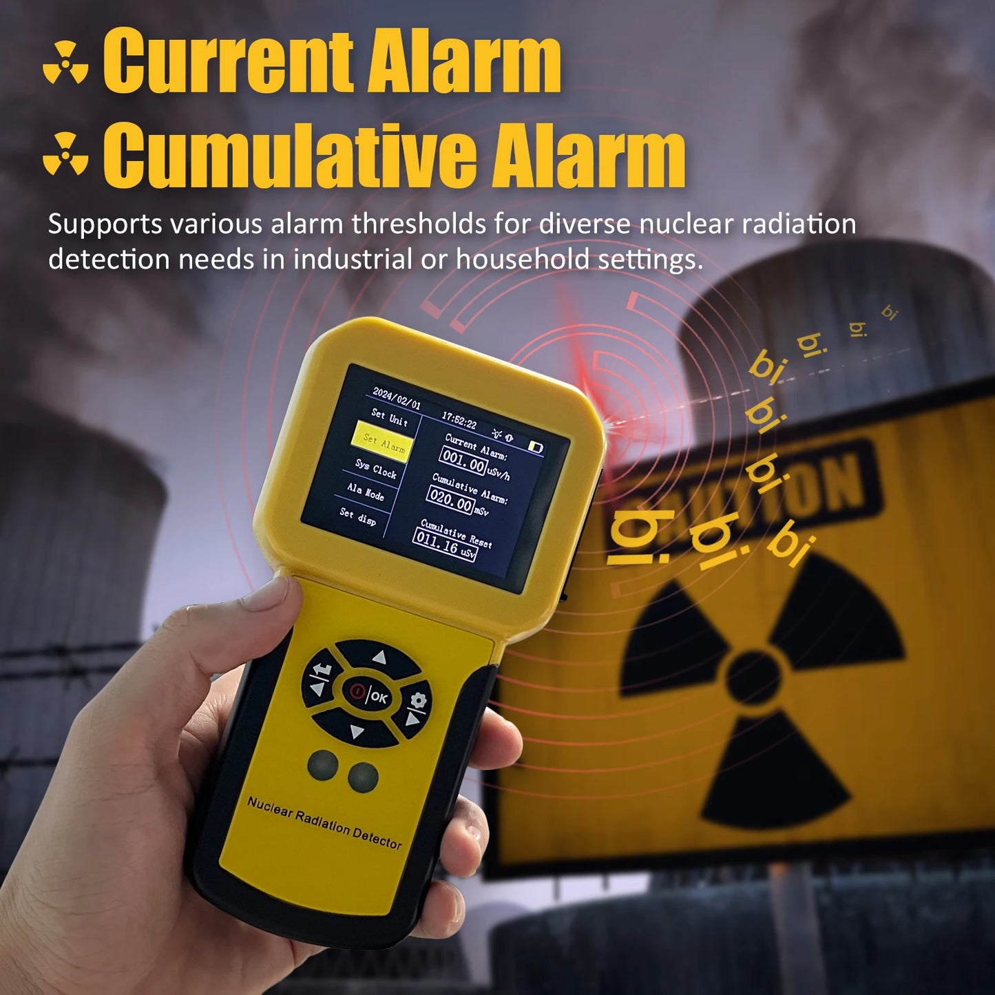 HoldPeak Nuclear Radiation Detector Geiger Counter HP 886A
