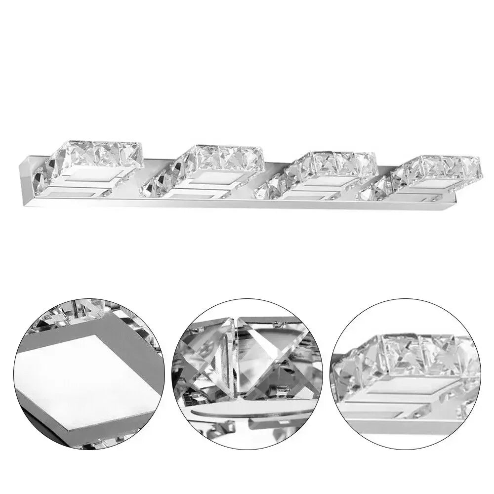 Mirror LED Vanity Light 4 Lights Modern Wall Sconce
