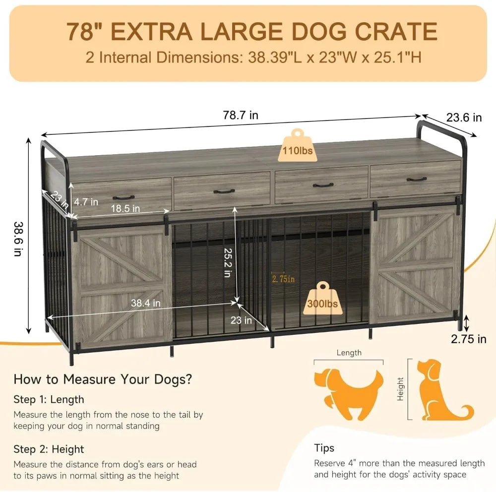 Extra Large Wooden Dog Crate – Ultimate Storage Solution
