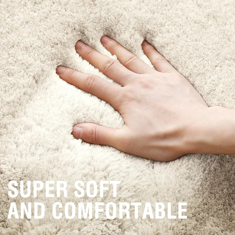 Soft Modern Large Shaggy Rug for Living Room and Bedroom