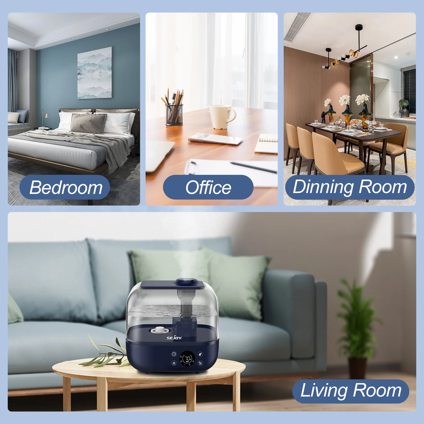 Frolic And Grow Ultrasonic Humidifier Aromatherapy Diffuser
