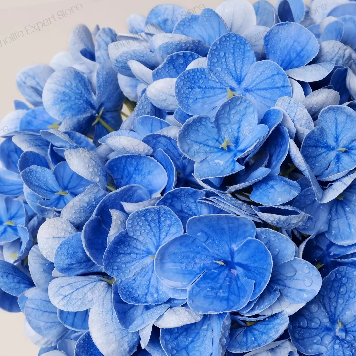 2 to 8 Pieces Artificial Hydrangeas 21 Inch Real Touch Latex Faux Hydrangea for Party Wedding Home Decor Outdoor Bouquet
