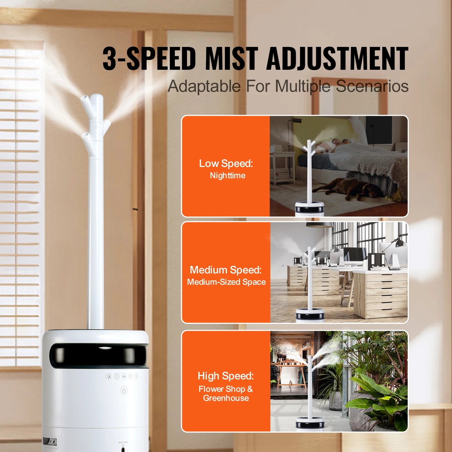 SucceBuy Humidifier Large Room 16L Water Tank Auto Shutoff