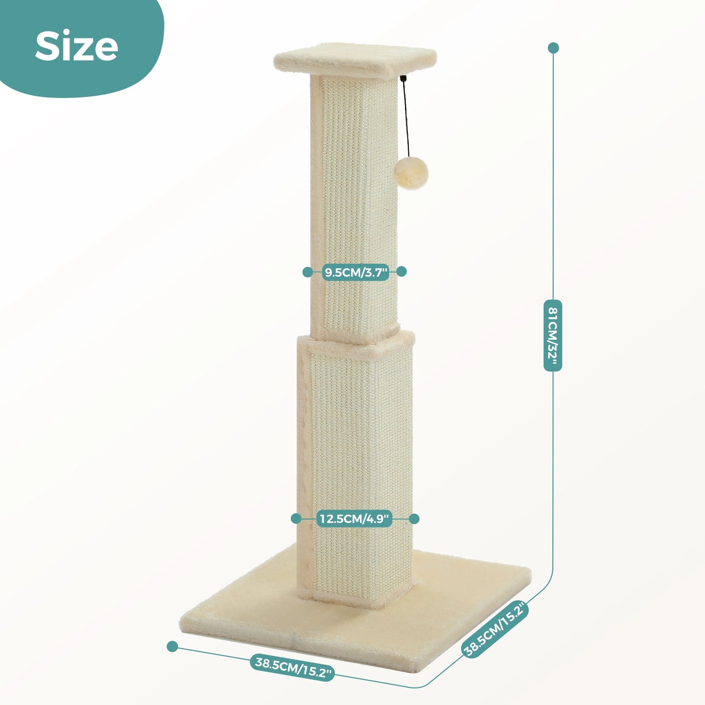 PAWZ Road Cat Scratching Post Ultimate Sisal Scratcher Toy