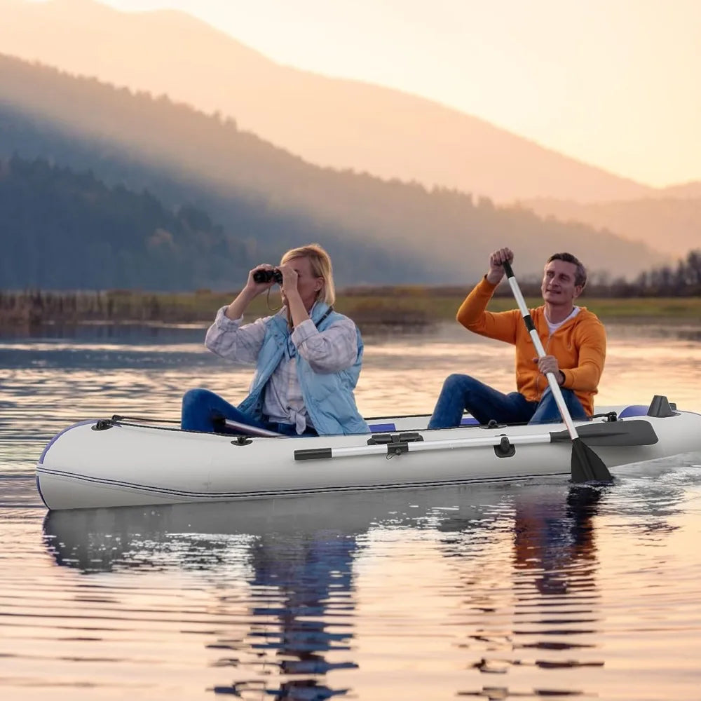 Inflatable Sports Kayak for 1-4 Persons with Oars Included