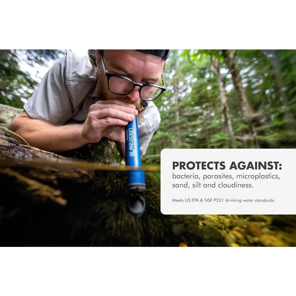 Personal Water Filter for Hiking Camping Travel Emergency Use