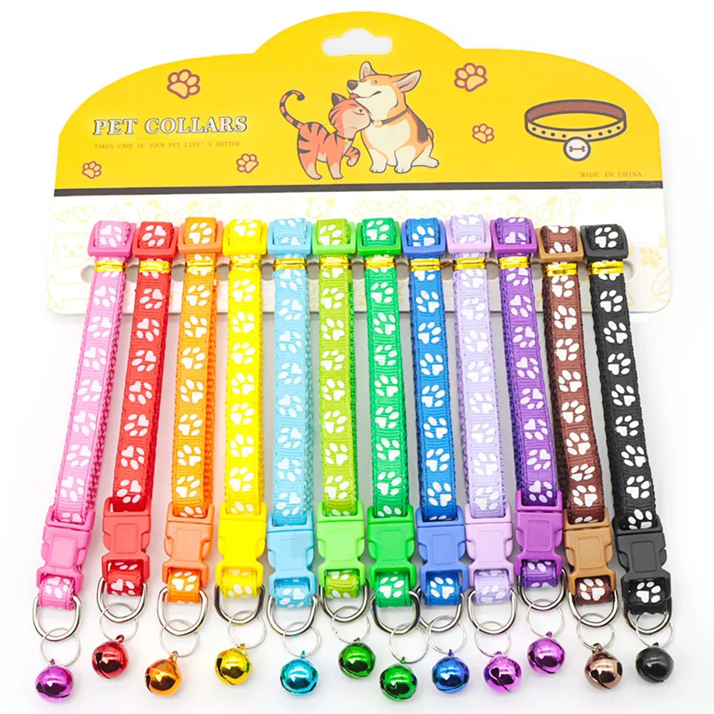 NaHang Nylon Dog Collars With Bell For Cats And Puppies