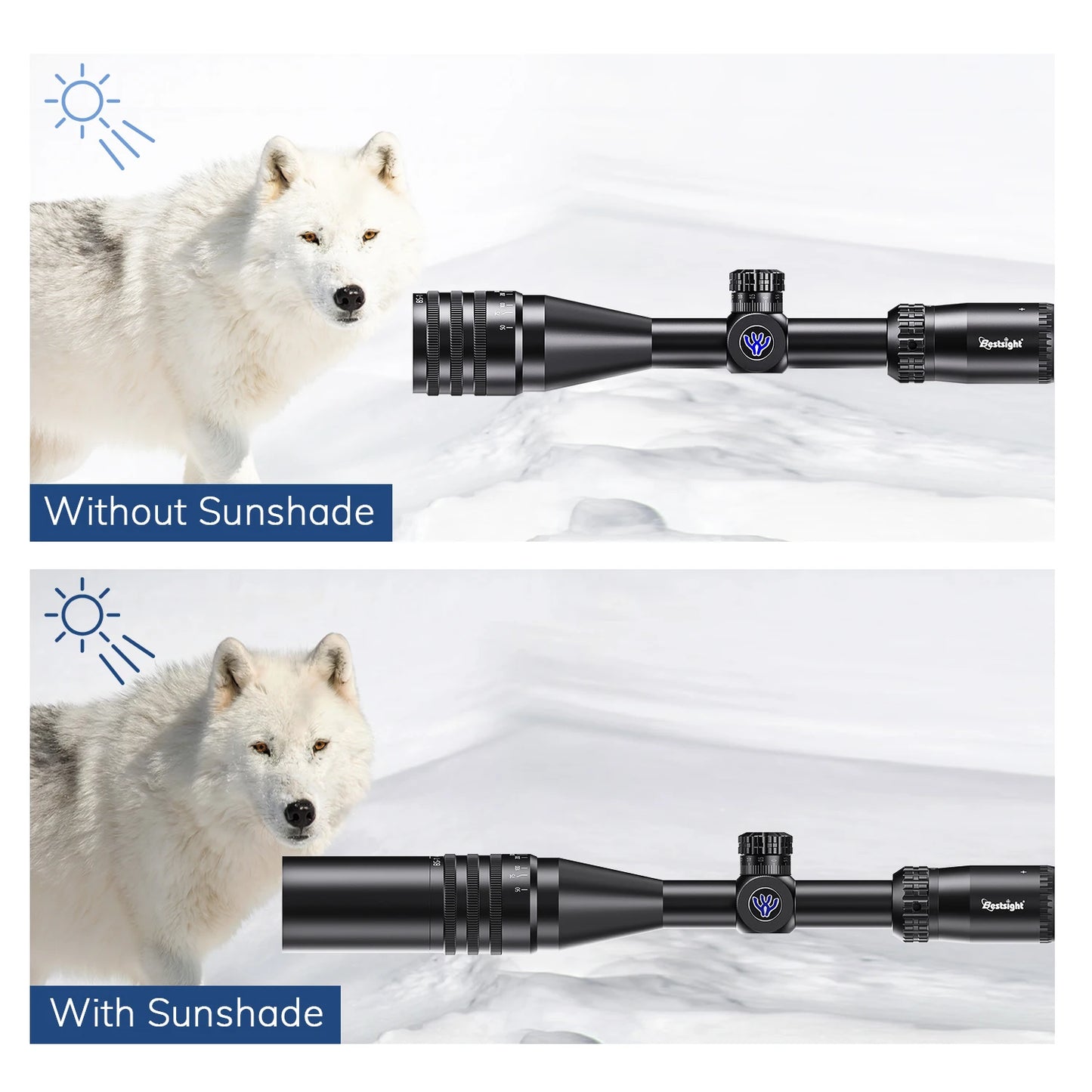 BAIGISH Tactical Riflescope 4 16x44 Illuminated Sight