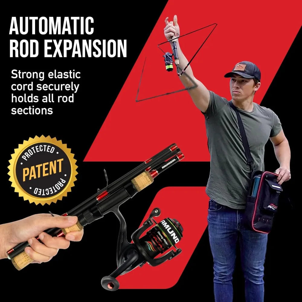 Savvy Rider Backpacker All-in-One Fishing Combo Setup