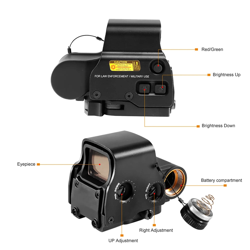 BAIGISH Holographic Reflex Sight for Rail Riflescope