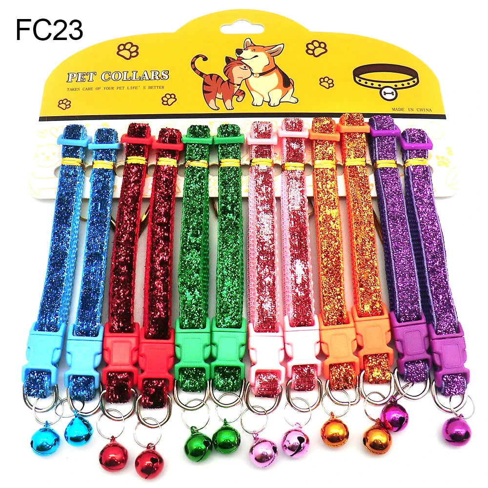 NaHang Nylon Dog Collars With Bell For Cats And Puppies