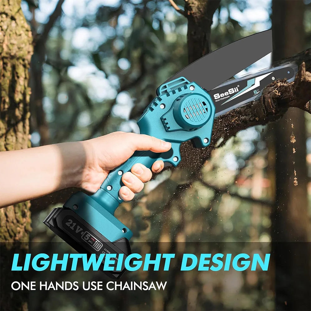 Seesii Cordless Mini Chainsaw for Tree Trimming