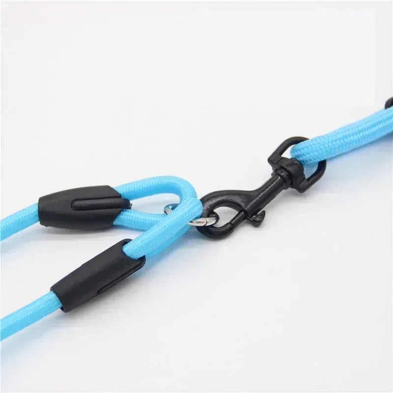 Guangdong Double Nylon Dog Leash With Twin Coupler