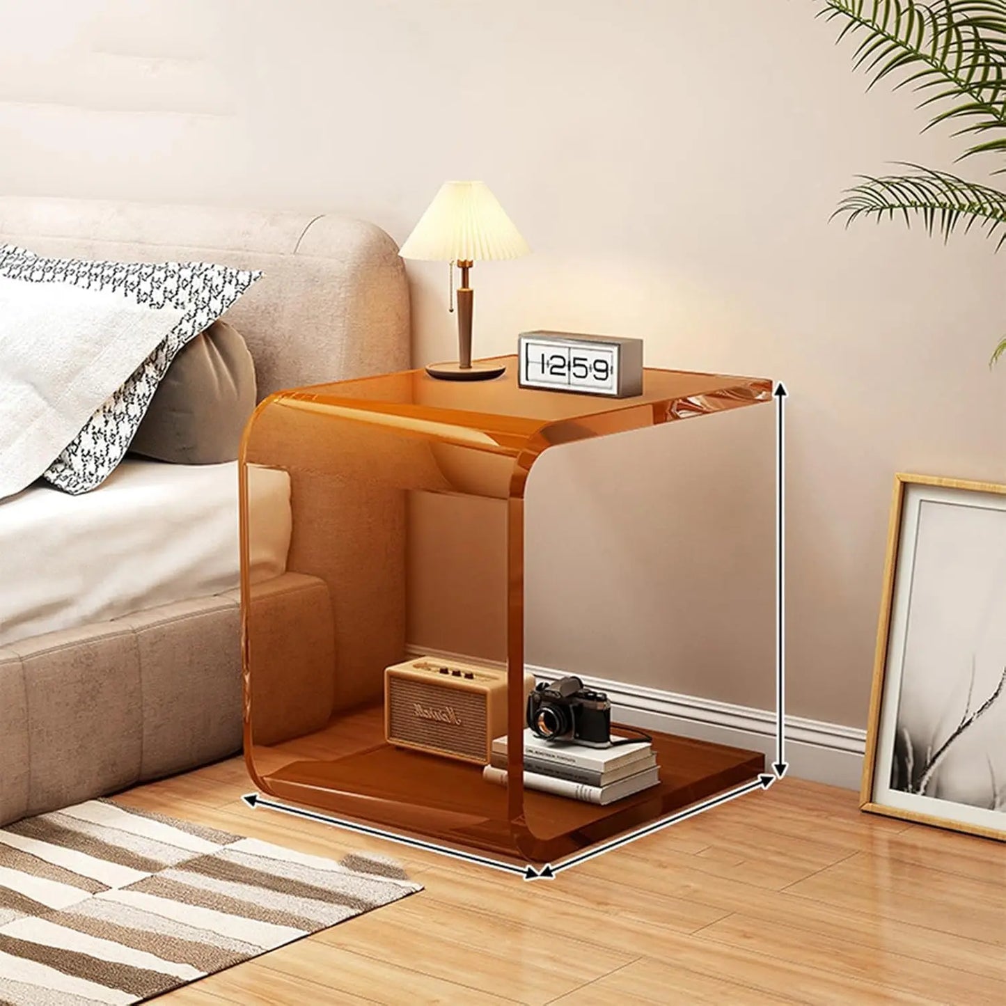 Modern Minimalist Acrylic Nightstand by NoEnName