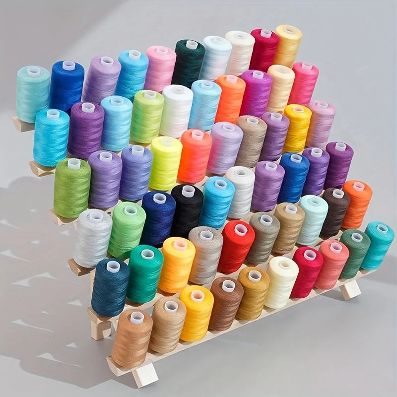 2PCS Wooden Thread Rack for 60 Spools Sewing and Embroidery